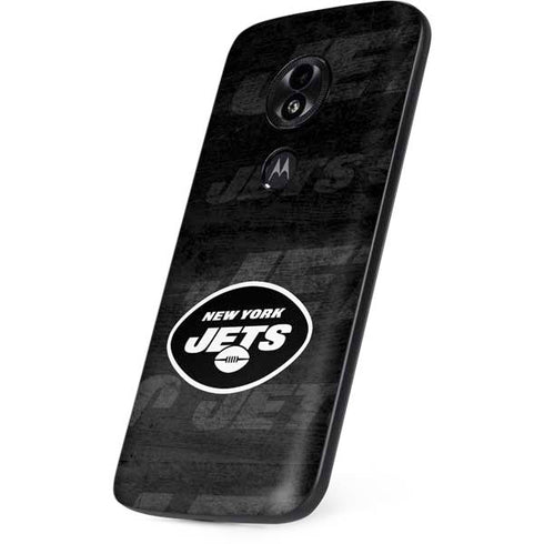 NFL New York Jets Black & White Moto E5 Play Skin